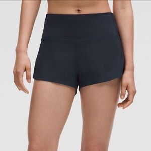 lululemon athletica Women's Navy Speed Up High Rise 2.5in Shorts